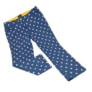 Mini Boden Blue with White‎ Polka Crop Pants Girls Size 13 Y